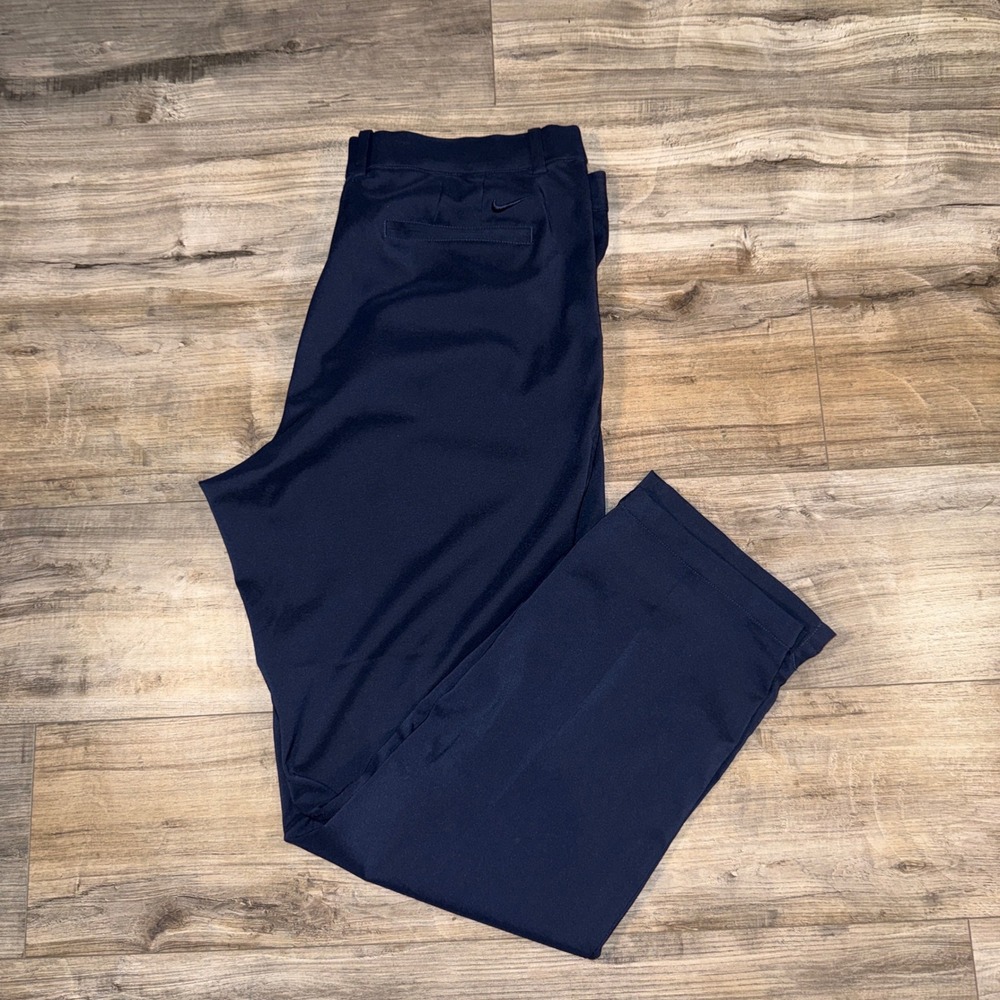 Nike Golf Dri-FIT Pants Mens 40x30 Navy Blue Standard Fit Performance Chino